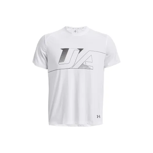 Under Armour CoolSwitch Run Graphic Short Sleeve T-Shirt Men's White