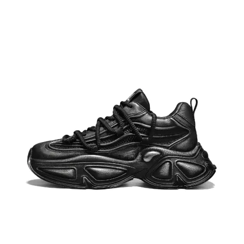AiJP Anti Slip And Wear Resistant Height Increasing Low Top Chunky Sneakers Men's