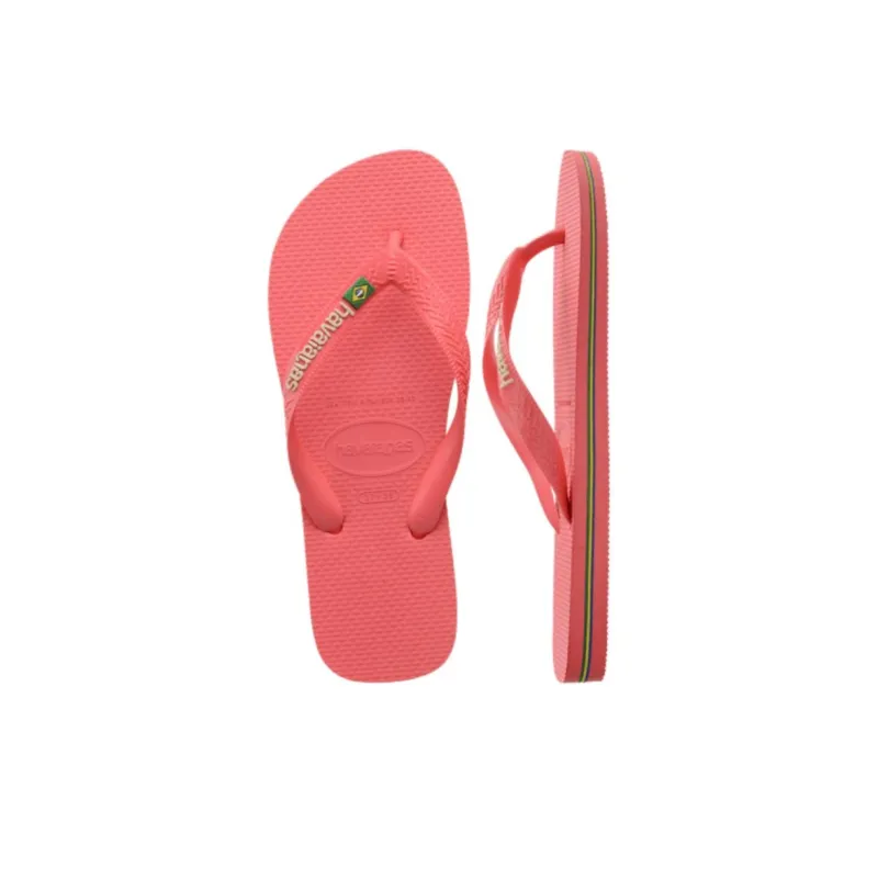 Havaianas Brazil Logo Flip Flops Women's Red-4