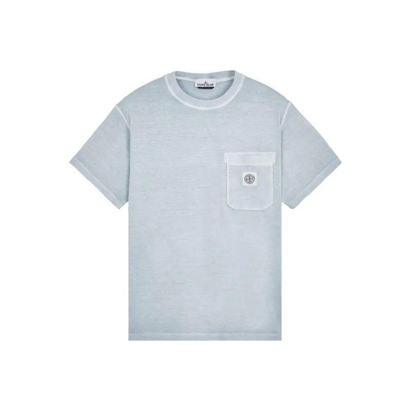 STONE ISLAND T Shirt Men's Sky Blue-0