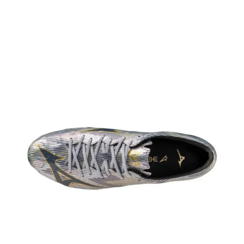 Mizuno Alpha 2 Soccer Shoes Unisex Silver Gold-2