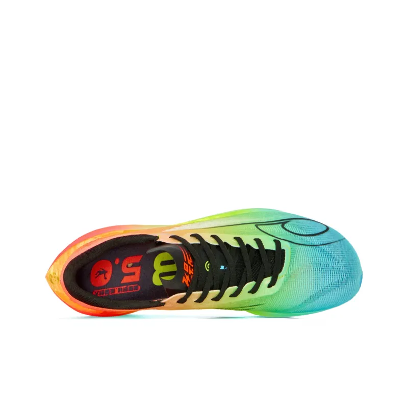 QIAODAN Phantom PB5.0 Running Shoes Women's Low Top Flame Red Cirrus Blue-3