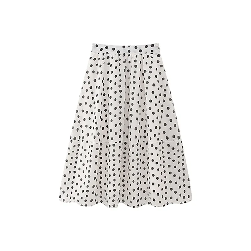PAIN OR PLEASURE Casual Long Skirts Women's Polka Dot-1