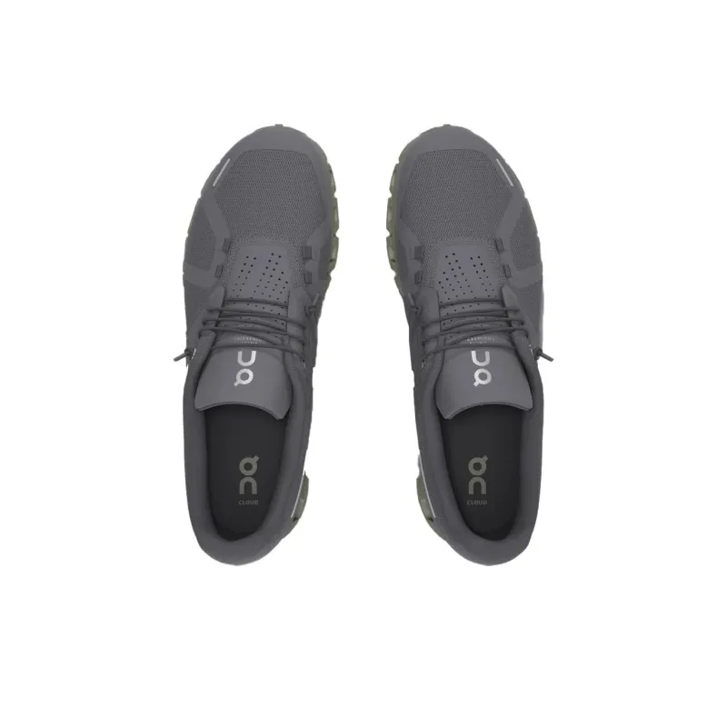 On Cloud 5 Anti Slip Wear Resistant Low Top Running Shoes Men's Gray-2