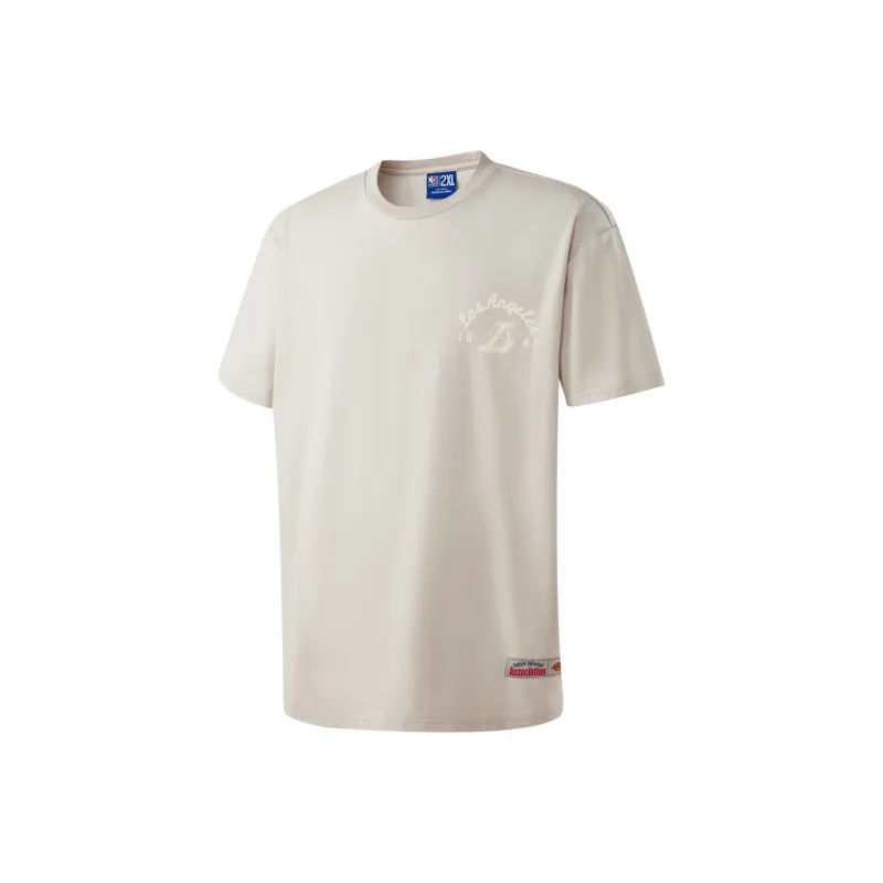 NBA T-Shirt Men's Light Gray White-0