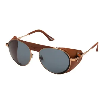 LONGINES Bronze Irregular Shape Sunglasses Women's Copper