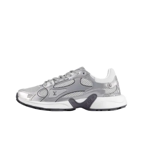 LOUIS VUITTON Olympia Low Top Casual Shoes Women's Silver