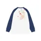 White Body with Blue Sleeves