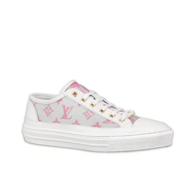 LOUIS VUITTON Stellar Sneakers 'White Grey Pink' Women's-1