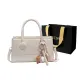 Ecru+Pendant+Shopping Bag