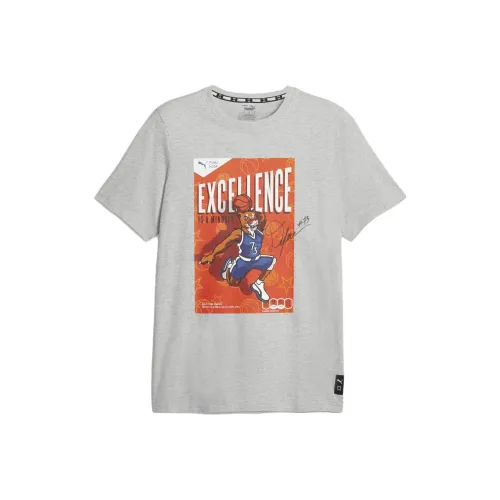 PUMA DYLAN Men's Basketball Tee T-Shirt Men's Gray