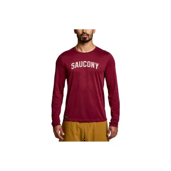 Saucony Stopwatch Graphic T Shirts Men Red