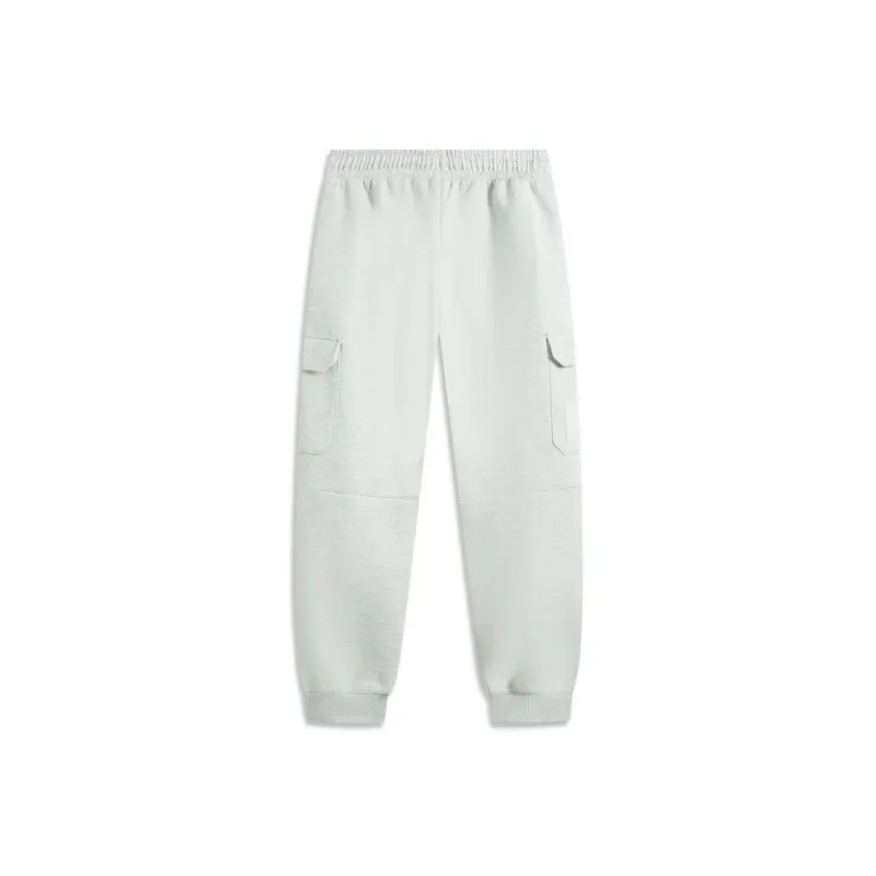 LiNing Outdoor Collection Knitted Sports Pants Men's Heather Gray Deep Antarctic Gray-1