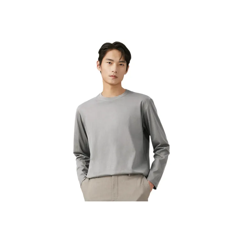 Red Bean T Shirt Men's Light Gray-0