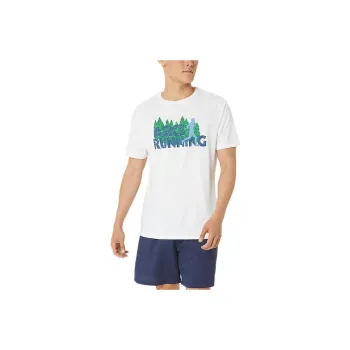 Asics EVERGREEN TRAIL RUN TEE T-Shirts Unisex White