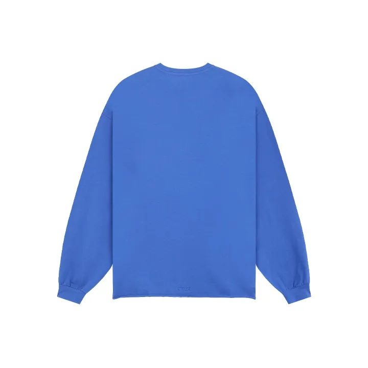 WE11DONE Long Sleeved T Shirts Unisex Blue-1