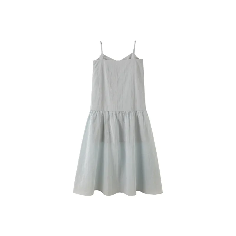 Miss Chipmunk Slip Dresses Women's Gray Blue-1