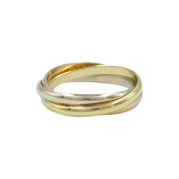 Cartier 2010s 18K Gold Trinity Ring