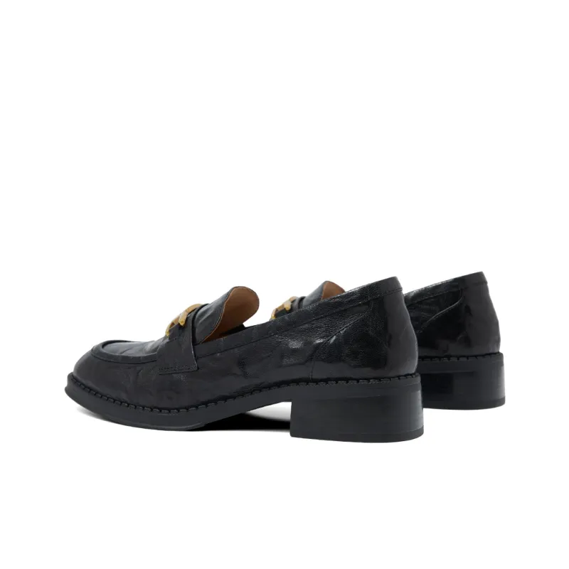 PT'SON Loafers Women's Truffle Black-4