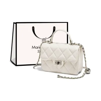 Marino Orlandi Cow Leather Crossbody Handbags Women's White/Black