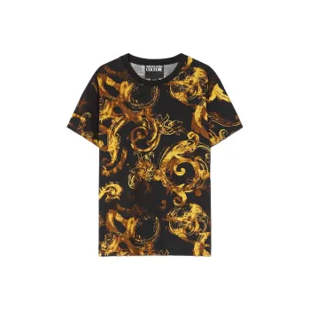 VERSACE Baroque Printed Crewneck T Shirt