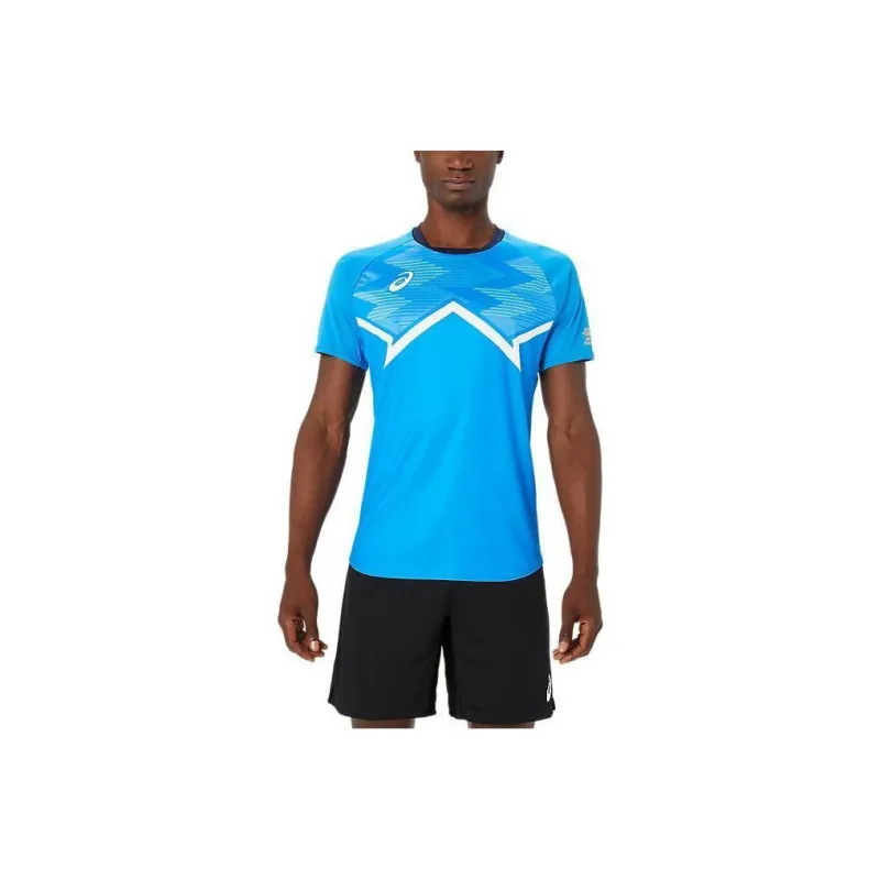 Asics T Shirts Men Blue-0