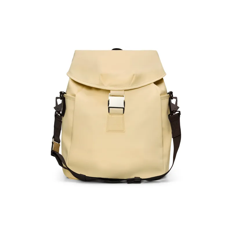 Rains Polyester Backpack Unisex Black/Rose Brown/Soft Light Yellow-15