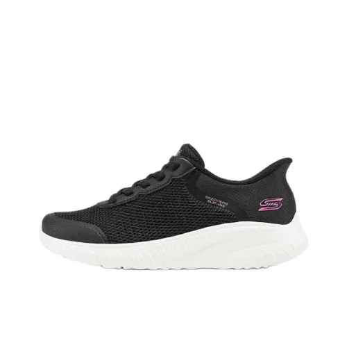 Skechers BOBS SQUAD CHAOS Anti Slip Wear Resistant Low Top Casual Running Shoes Women's Black