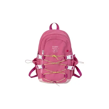 Deli Bear Nylon Backpack Unisex Pink/Blue/Black/Purple/Ecru
