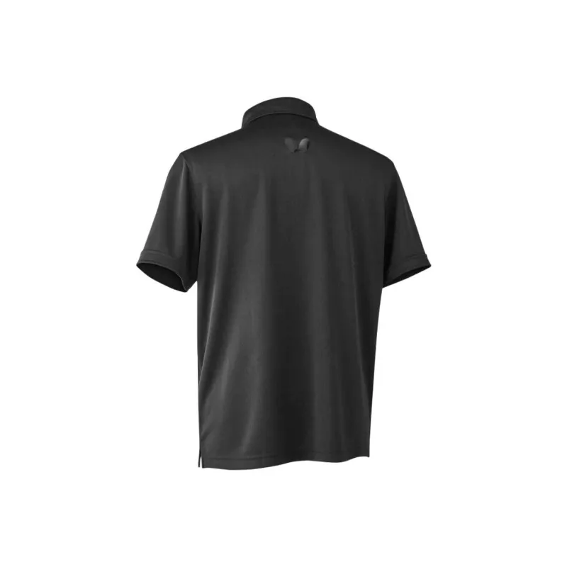 Butterfly Polo Shirt Unisex Black-1