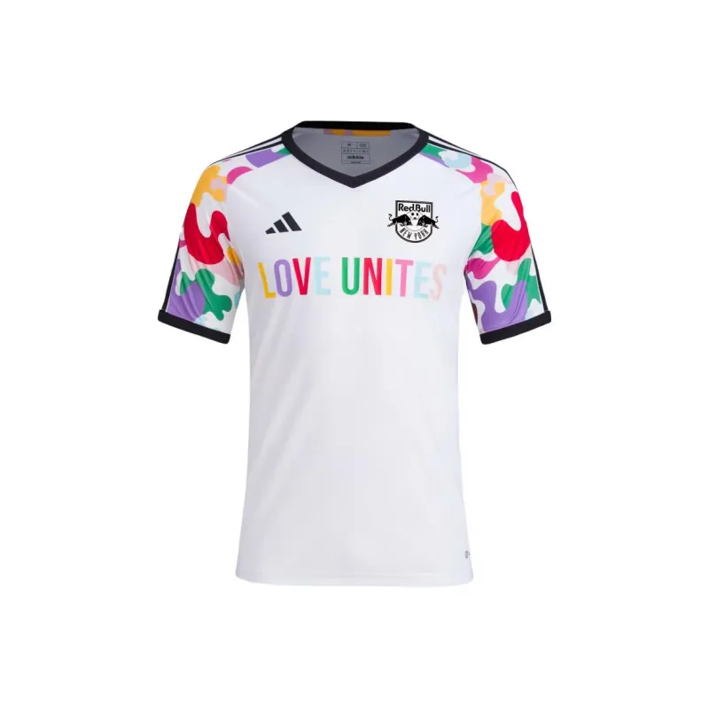 Adidas New York Red Bulls T Shirts Men White-0