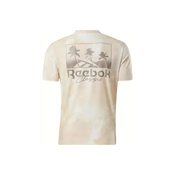 Reebok CL SR AOP GRAPHIC TEE T-Shirt Unisex Beige Yellow