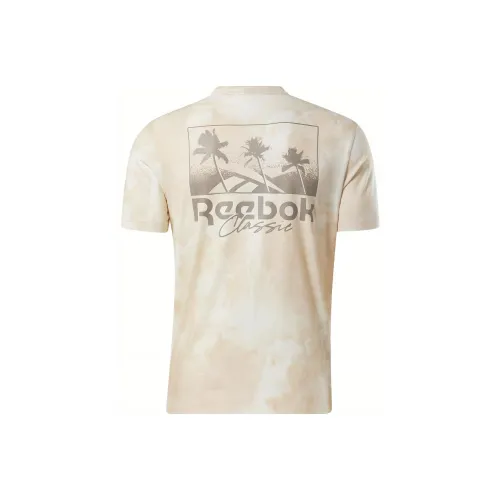 Reebok CL SR AOP GRAPHIC TEE T-Shirt Unisex Beige Yellow