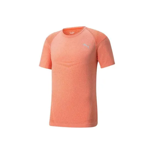 PUMA T-Shirt Men's Glossy Finish Orange
