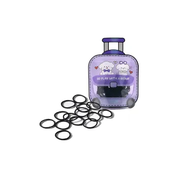 ROYALSASA Rubber Band Iron Box Hair Tie Kids'