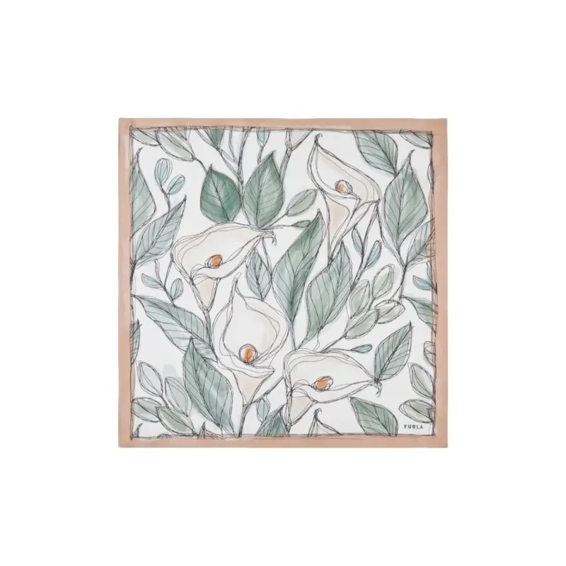 Furla Lily print Silk Foulard-0