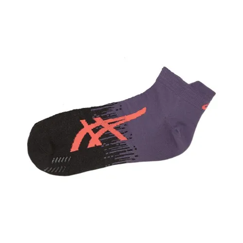 Asics Running Socks Unisex 1 Pack Gray Purple Performance