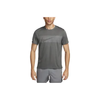 Nike Dri-FIT UV Short-Sleeve Running Top T-Shirt Men's Gray