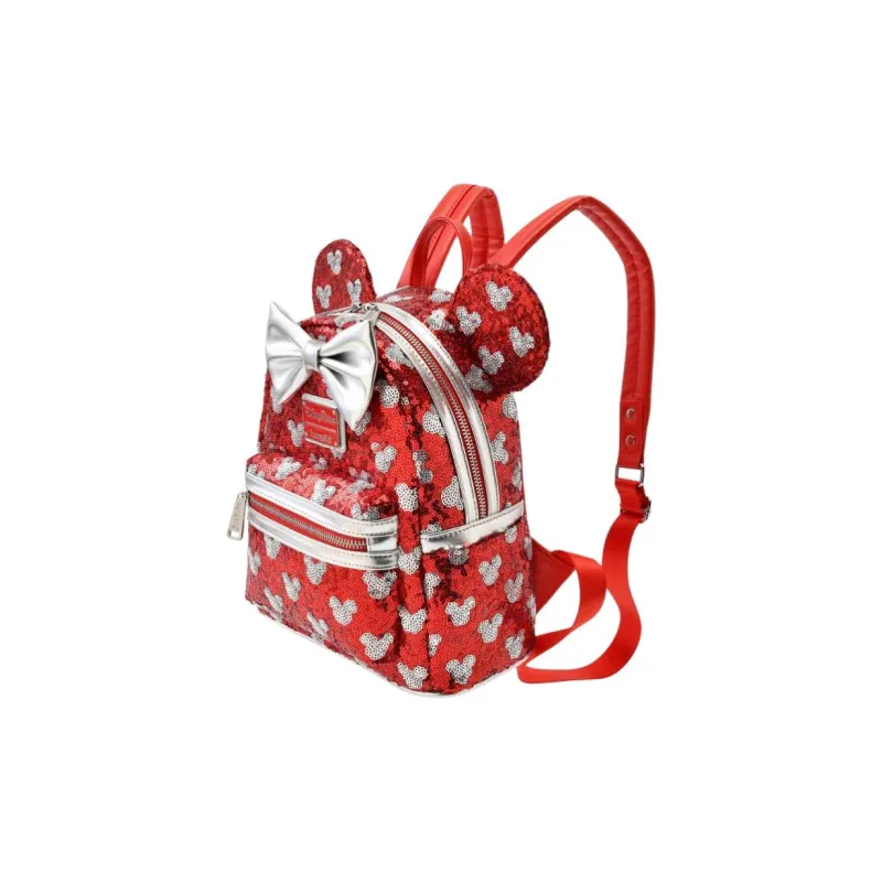 Disney Synthetic Leather Backpack Women's Red-1