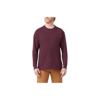 Dickies Heavyweight Long Sleeve Pocket T-Shirt T-Shirt Men's Deep Red