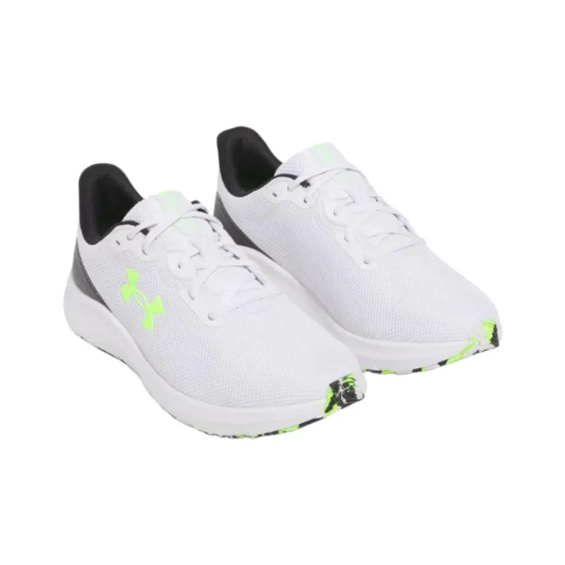 Under Armour Charged Pursuit 4 Anti Slip Wear Resistant Low Top Casual Running Shoes Men's White-2