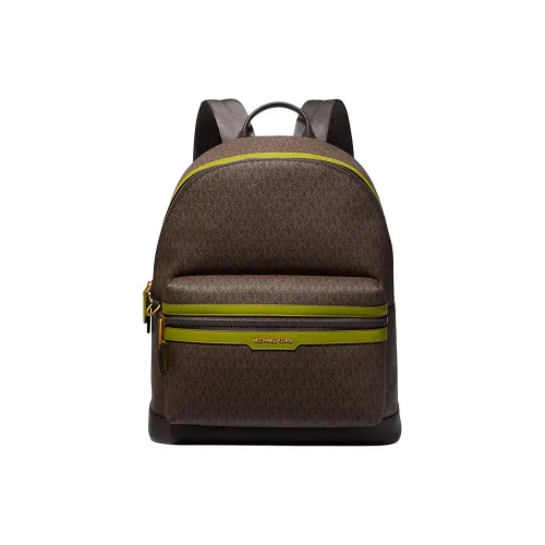 MICHAEL KORS Hudson Coated Canvas Backpack Men's Lawn Green