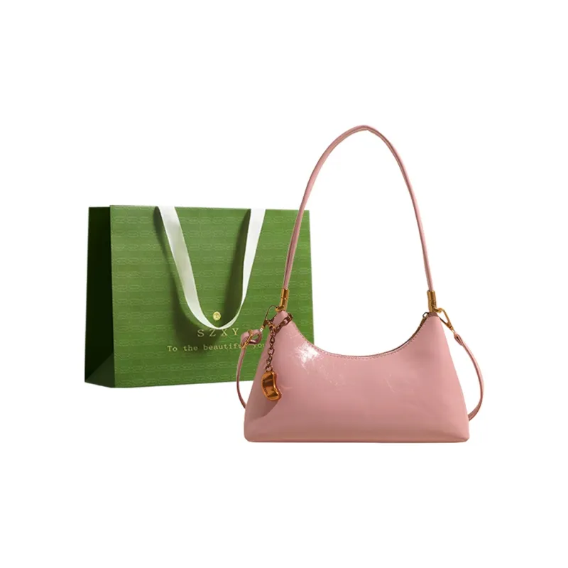 Three Ducklings PU Crossbody Bag Shoulder Bag Women's Ecru/Pink/Khaki/Green/Red/Black-4