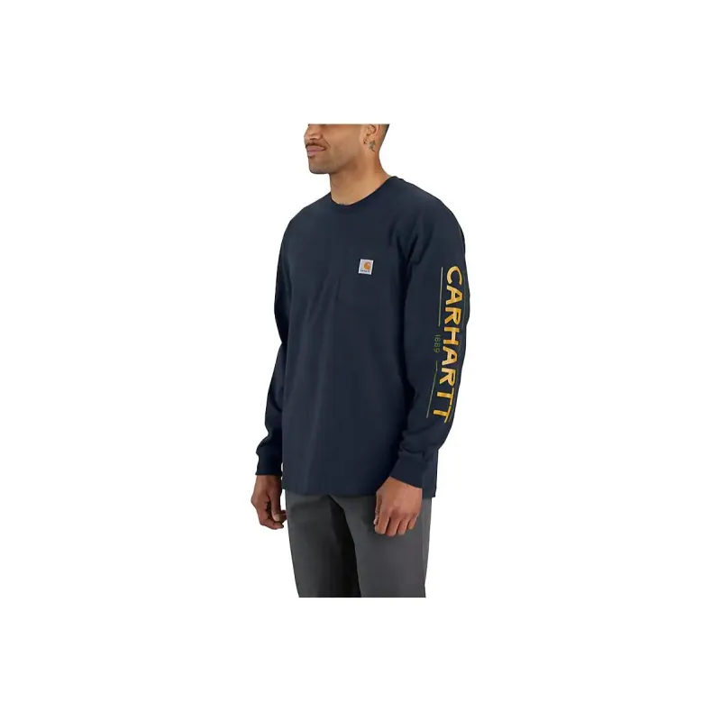 Carhartt T-Shirts Men Navy Blue-0