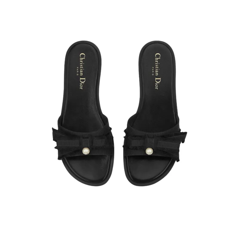 DIOR Adiorable Slide Slippers Women's Black-3