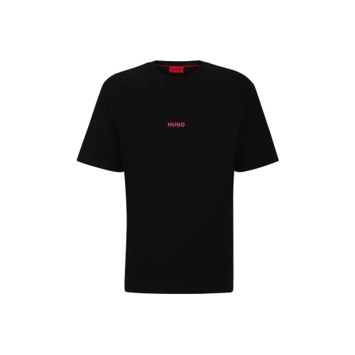 HUGO BOSS Cotton-Jersey T-Shirt With Back Artwork Print T-Shirt Men's Black