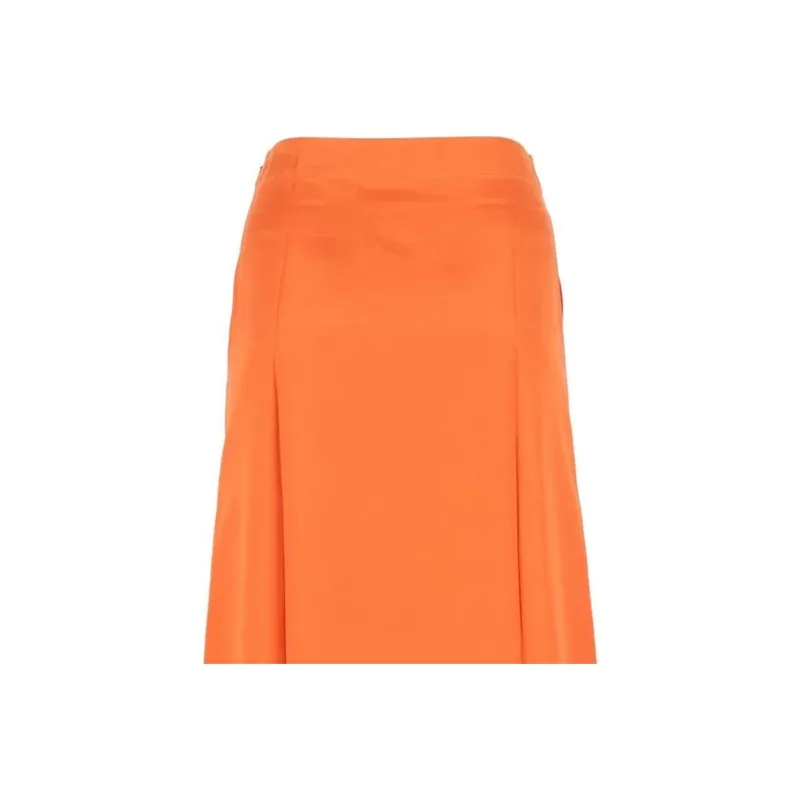 LOEWE SS23 Casual Long Skirt Women's Orange-4