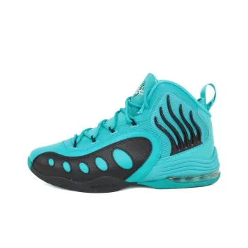 Nike Sonic Flight Anti Slip Wear Resistant High Top Basketball Shoes Unisex Cyan