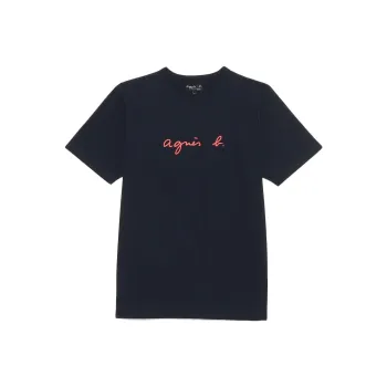 Agnes B. Logo print Cotton T shirt