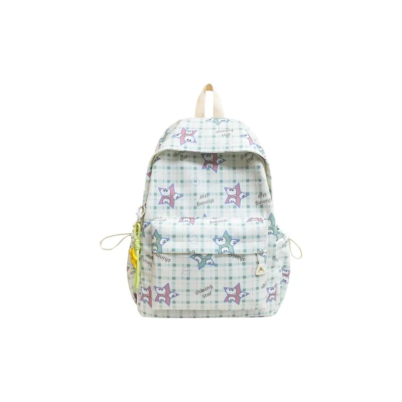 GOX Nylon Backpack Women's Pink/Purple/Green/Sky Blue/Black-11